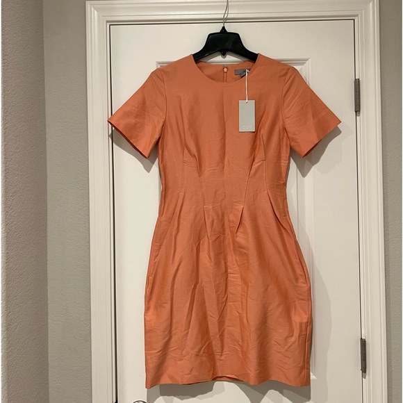 NWT COS Light Orange Dress - Picture 1 of 8